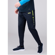 JAKO Trainingshose Pant Allround (Polyester-Terry, hoher Tragekomfort) lang marineblau/gelb Herren