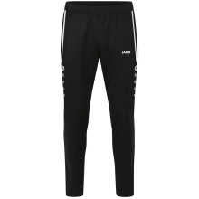 JAKO Trainingshose Pant Allround (Polyester-Terry, hoher Tragekomfort) lang schwarz Kinder