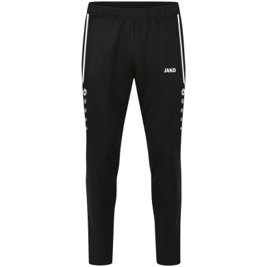 JAKO Trainingshose Pant Allround (Polyester-Terry, hoher Tragekomfort) lang schwarz Kinder