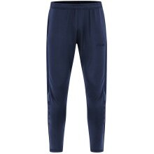 JAKO Trainingshose Power (Stretch-Knit-Polyester, Seitentaschen mit Reißverschluss) lang marineblau Kinder