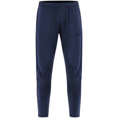 JAKO Trainingshose Power (Stretch-Knit-Polyester, Seitentaschen mit Reißverschluss) lang marineblau Kinder