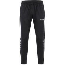 JAKO Trainingshose (Polyesterhose) Power (elastisch, Seitentaschen mit Reißverschluss) lang schwarz/weiss Kinder