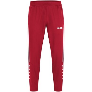 JAKO Sport-Freizeithose Power (Stretch-Micro-Twill) lang rot/weiss Kinder