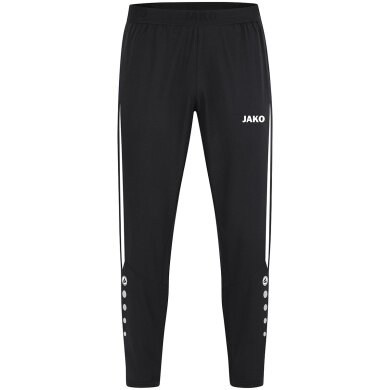 JAKO Sport-Freizeithose Power (Stretch-Micro-Twill) lang schwarz/weiss Herren