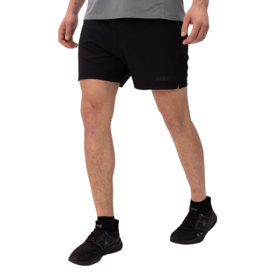 JAKO Trainingshose Power Running Short (Stretch-Micro-Twill) kurz schwarz Herren