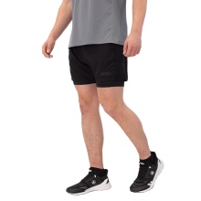 JAKO Trainingshose Short Power 2in1 (elastischer Bund) kurz schwarz Herren