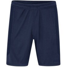 JAKO Trainingshose Short Power (Polyester-Interlock, elastisch, strapazierfähig) kurz marineblau Kinder