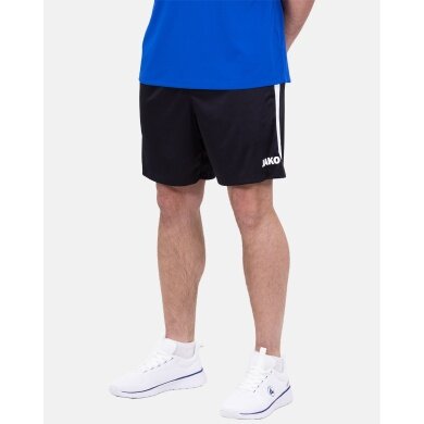 JAKO Trainingshose Short Power (Polyester-Interlock, elastisch, strapazierfähig) kurz schwarz/weiss Herren