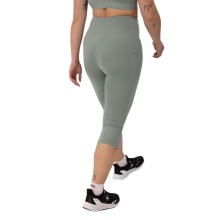 JAKO Trainingshose Tight Capri Power (enganliegend, angenehmes Tragegefühl) mintgrün Damen