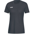 JAKO T-Shirt Base (Baumwolle) anthrazitgrau Damen