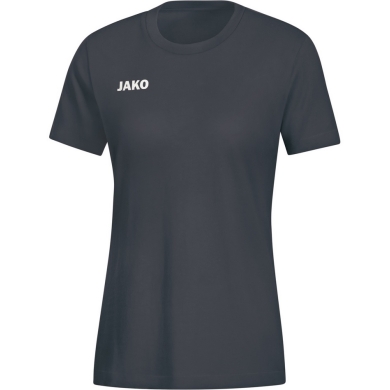 JAKO T-Shirt Base (Baumwolle) anthrazitgrau Damen