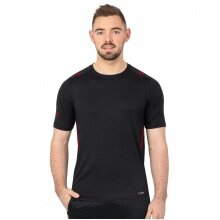 JAKO Sport-Tshirt Challenge - Polyester-Stretch-Jersey - schwarz/rot Herren