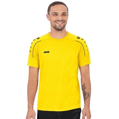 JAKO Sport-Tshirt Classico (100% Polyester-Jacquard) gelb Herren