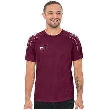 JAKO Sport-Tshirt Classico (100% Polyester-Jacquard) bordeaux Herren