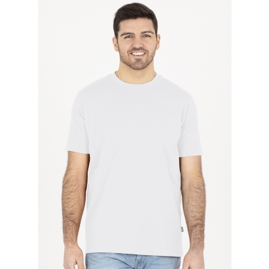 JAKO Freizeit-Tshirt Organic Stretch (Bio-Baumwolle) weiss Herren