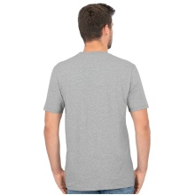 JAKO Freizeit-Tshirt Organic Stretch (Bio-Baumwolle) hellgrau Herren