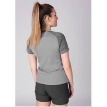 JAKO Sport-Shirt Performance (modern, atmungsaktiv, schnelltrocknend) hellgrau Damen