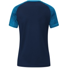 JAKO Sport-Shirt Performance (modern, atmungsaktiv, schnelltrocknend) marineblau/hellblau Damen