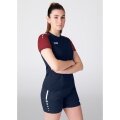 JAKO Sport-Shirt Performance (modern, atmungsaktiv, schnelltrocknend) marineblau/rot Damen