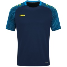 JAKO Sport-Tshirt Performance (modern, atmungsaktiv, schnelltrocknend) marineblau/hellblau Kinder