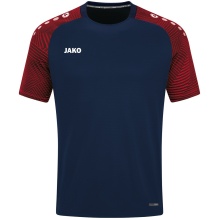 JAKO Sport-Tshirt Performance (modern, atmungsaktiv, schnelltrocknend) marineblau/rot Kinder