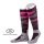 JD Kniestrümpfe All Season ThermoCool Reitstrumpf (Argyle-Muster) grau/fuchsia Herren - 1 Paar