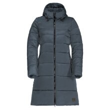 Jack Wolfskin Wintermantel Eisbach Coat (winddicht, wasserabweisend, PFC-frei) 2022 blau Damen