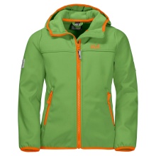 Jack Wolfskin Softshelljacke Fourwinds (wind-& wasserabweisend) grün Kinder