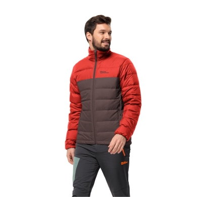 Jack Wolfskin Winter-Daunenjacke Ather Down (winddicht, wasserabweisend, atmungsaktiv) rot/weinrot Herren