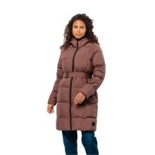 Jack Wolfskin Winter-Daunenmantel Frozen Lake Coat 2023 (winddicht, wasserabweisend, atmungsaktiv) rotbraun Damen