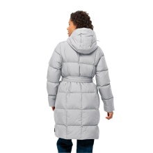 Jack Wolfskin Winter-Daunenmantel Frozen Lake Coat 2023 (winddicht, wasserabweisend, atmungsaktiv) hellgrau Damen