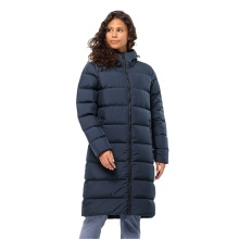 Jack Wolfskin Winter-Daunenmantel Frozen Palace Coat (winddicht, wasserabweisend) nachtblau Damen