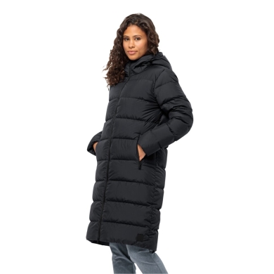 Jack Wolfskin Winter-Daunenmantel Frozen Palace Coat 2023 (winddicht, wasserabweisend) schwarz Damen