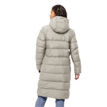 Jack Wolfskin Winter-Daunenmantel Frozen Palace Coat 2024 (winddicht, wasserabweisend) beige Damen