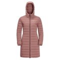 Jack Wolfskin Winter-Daunenmantel Glowing Mountain Coat (winddicht, warm, PFC-frei) rosa Damen