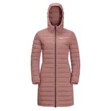 Jack Wolfskin Winter-Daunenmantel Glowing Mountain Coat (winddicht, warm, PFC-frei) rosa Damen