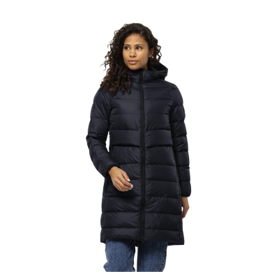 Jack Wolfskin Winter-Daunenmantel Lenauplatz Coat (winddicht, wasserabweisend, atmungsaktiv) dunkelblau Damen