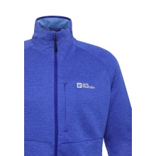 Jack Wolfskin Fleecejacke Taiga Full Zip (elastische Bünd) blau Herren