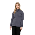 Jack Wolfskin Fleecejacke Baiselberg (elastisch, schnelltrocknend, atmungsaktiv) dunkelgrau Damen