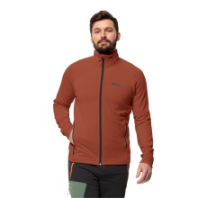 Jack Wolfskin Fleecejacke Baiselberg (elastisch, schnelltrocknend, atmungsaktiv) braun Herren