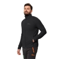 Jack Wolfskin Fleecejacke Baiselberg (elastisch, schnelltrocknend, atmungsaktiv) schwarz Herren