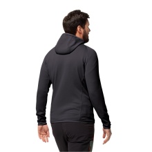 Jack Wolfskin Fleecejacke Baiselberg Hooded Full Zip (Kapuze, elastisch, schnelltrocknend) phantomgrau Herren