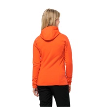 Jack Wolfskin Fleecejacke Baiselberg Hooded Full Zip (Kapuze, elastisch, schnelltrocknend) orange Damen