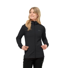 Jack Wolfskin Fleecejacke Baiselberg Hooded Full Zip (Kapuze, elastisch, schnelltrocknend) schwarz Damen