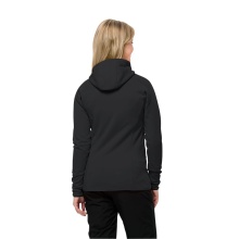 Jack Wolfskin Fleecejacke Baiselberg Hooded Full Zip (Kapuze, elastisch, schnelltrocknend) schwarz Damen