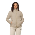 Jack Wolfskin Fleecejacke High Curl (Sherpafleece, warm, atmungsaktiv) hellbraun Damen