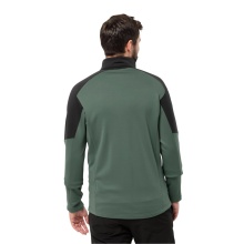 Jack Wolfskin Fleecejacke Marienberg Full Zip (elastisch, feuchtigkeitsregulierend) hedgegrün Herren