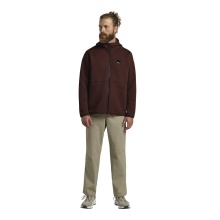 Jack Wolfskin Fleecejacke Mogari Hooded Full Zip (atmungsaktiv, Recyclingpolyester) braun Herren