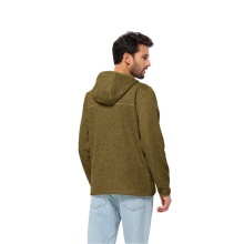 Jack Wolfskin Fleecejacke Tannenspur Hooded (Kapuze, schnelltrocknend, atmungsaktiv) olivegrün Herren