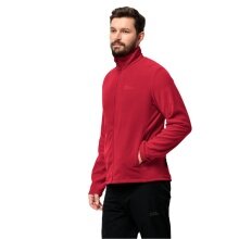 Jack Wolfskin Fleecejacke Taunus (schnelltrocknend, atmungsaktiv) rot Herren